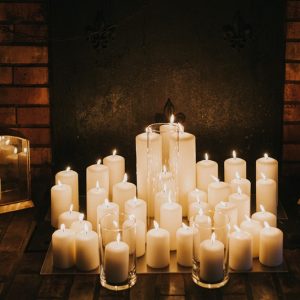 décoration mariage bougies